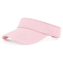 Sun Visor Cap White Pink