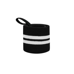 Weight Lifting Wrist Support Wraps (White/Black)
